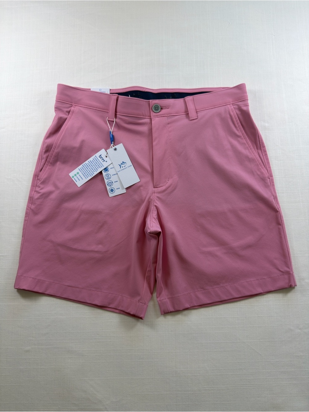 Southern Tide brrr° Golf Shorts Pink Size 33 NWT 8” Inseam